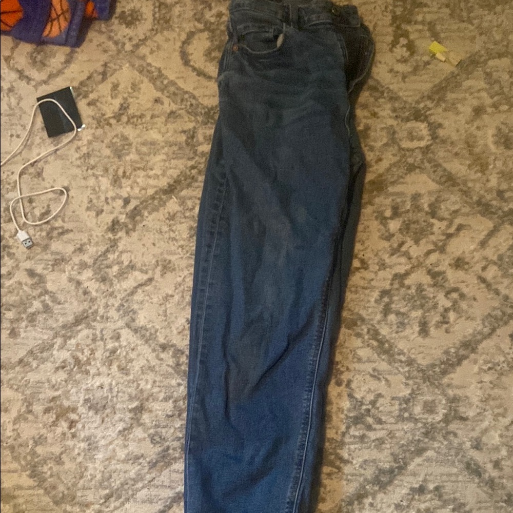 American Eagle Outfitters Dark Blue Boyfriend Jeans